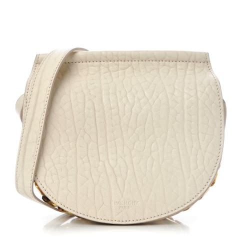 givenchy bullhide mini infinity saddle bag off white|Givenchy Infinity Mini Leather Saddle Bag .